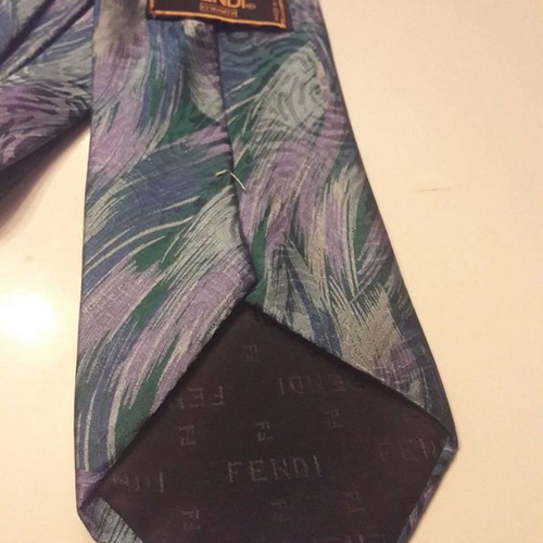 FENDI tie new all-silk with exceptional design