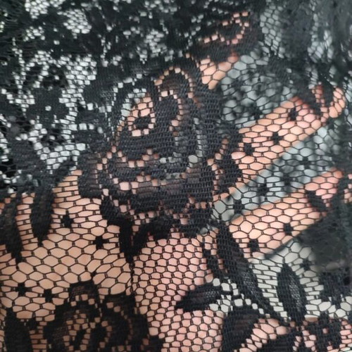 Bershka black lace top size L like new