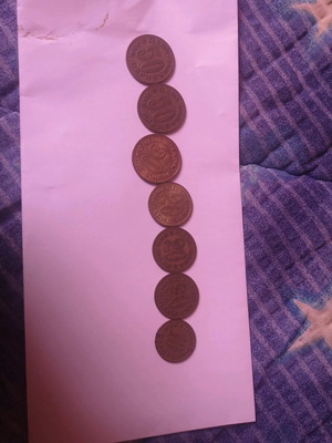 Set of 7 Yugoslavia Para coins like new 1965-1976