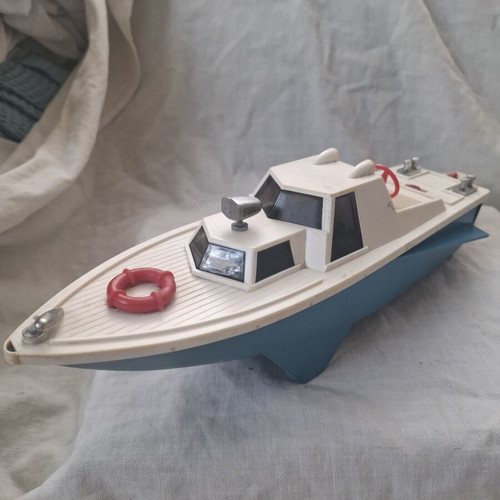 Retro Soviet Toy Boat Chaika USSR 1970s used for restoration