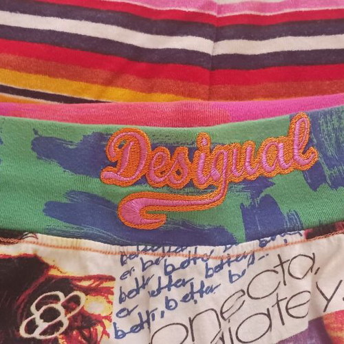 Desigual colorful skirt like new, size L