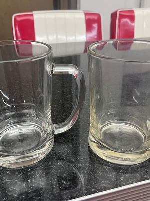 Ikea Miyode beer glasses 600ml like new, set of 2