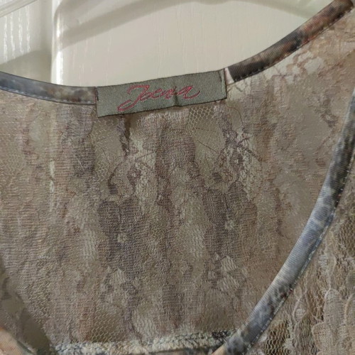 Dress used, size L, airy with lace and rhinestones