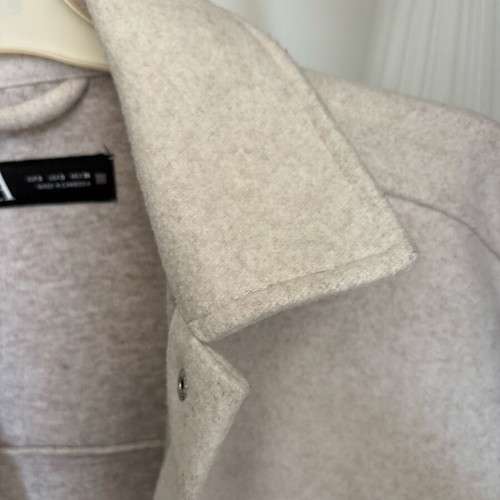 Zara oversized jacket used, grey, size small