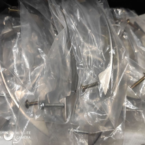 Door handles used, pack of 26, 23 screw-to-screw and 3 with one screw