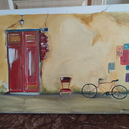 Handmade painting 70x50 cm new