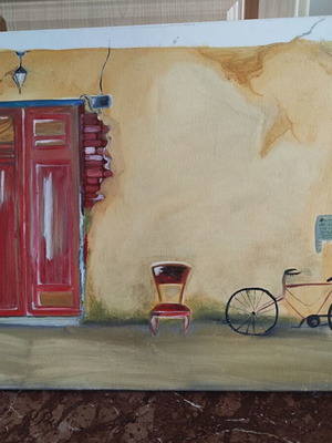 Handmade painting 70x50 cm new