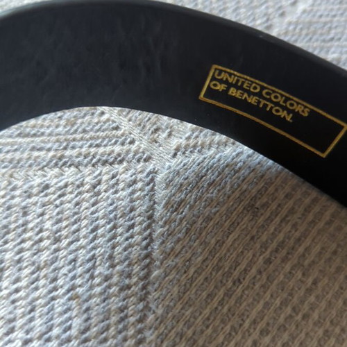 Benetton belts set of 2 like new synthetic saffiano leather 100cm