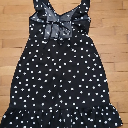 Shein polka dot backless dress size small, like new