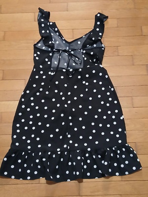 Shein polka dot backless dress size small, like new