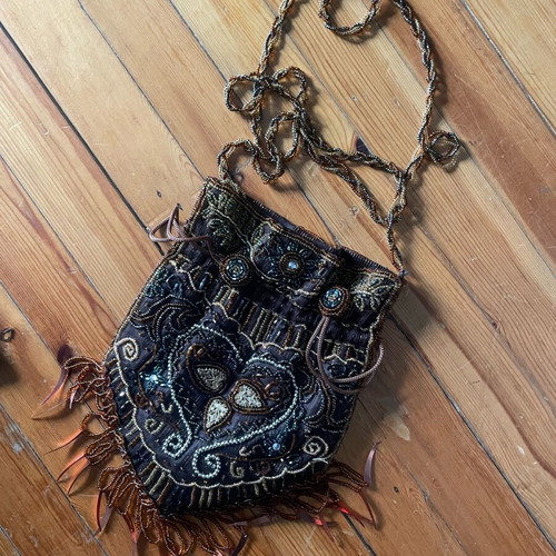 Hand-embroidered bag like new