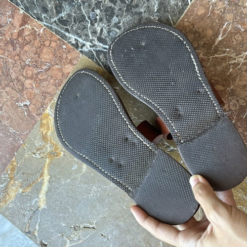 Leather sandals Melissinos Art Poet used, brown, size 37