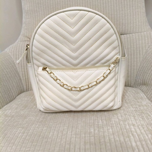 Summer backpack bag used, white