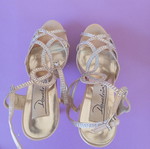 Demetrios high-heeled sandals like new, beige, size 39