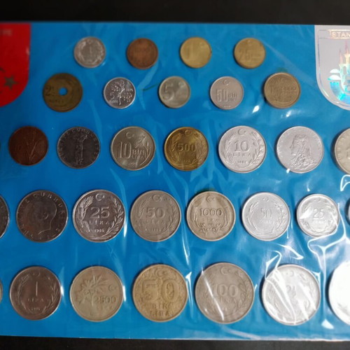 Turkish coins like new, pack of 32 pieces