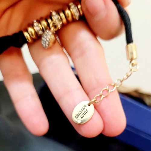 Juicy Couture Heart Bracelet like new, black and gold