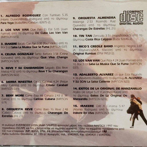 Everybody Latin CD like new