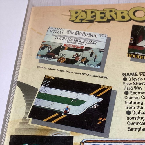 Amiga-Paperboy used, big jewel case with crack in case