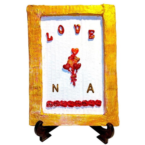 Valentine's Day gift handmade frame or tabletop decoration new