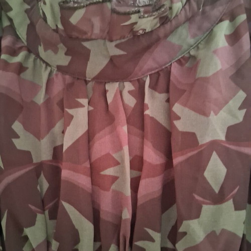 Regalinas transparent dress with long sleeves, like new, brown