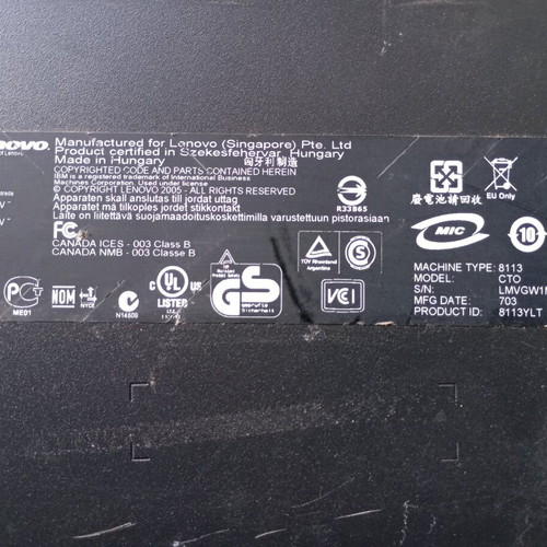 PC case and motherboard used IBM Lenovo ThinkCentre M52