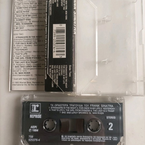 Frank Sinatra The Best Songs Cassette Like New