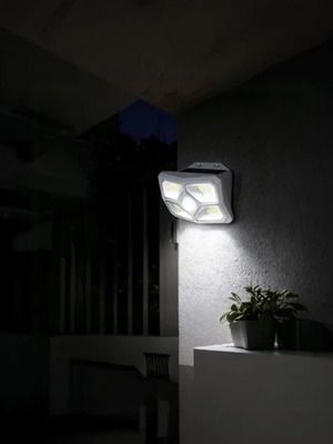 Solar security lamp with 72 LED and motion sensor, new