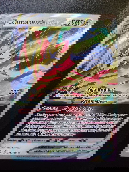 Pokemon Zamazenta VSTAR 099/159 απο την συλλογή Crown Zenith 2023 NM