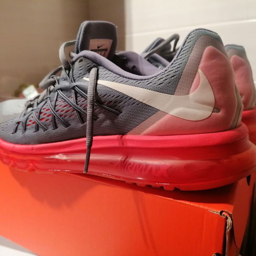 Nike Air Max sneakers like new, size 46, gray and orange