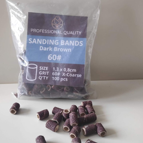 Sanding bands for nail drill 100 pcs 60# very hard new