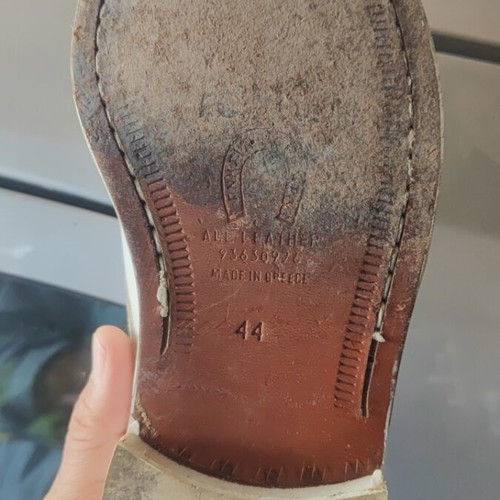 Army shoes size 44 white all leather used