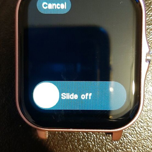 Smartwatch pink color new with metal case and multiple functions
