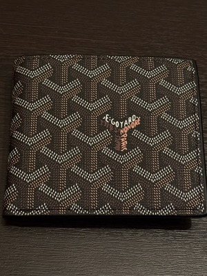 Goyard Paris wallet like new, black and brown