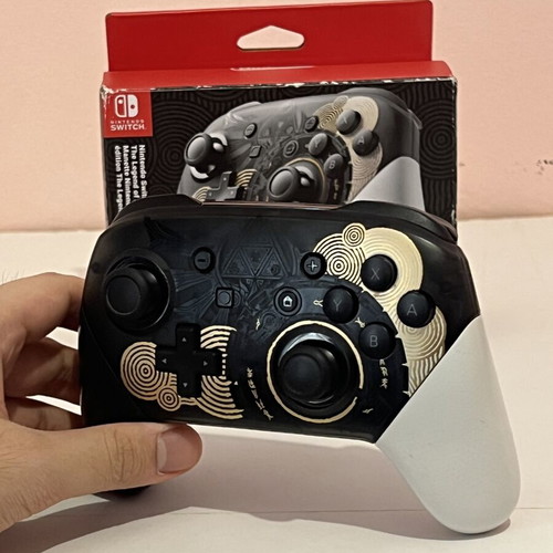 The Legend of Zelda: Tears of the Kingdom Pro Controller used for Nintendo Switch