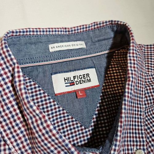 Hilfiger Denim men's checkered shirt size L like new