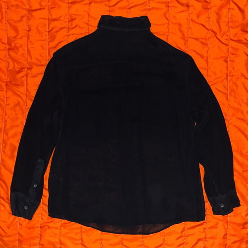 Zara see-through long sleeve shirt, black, size L