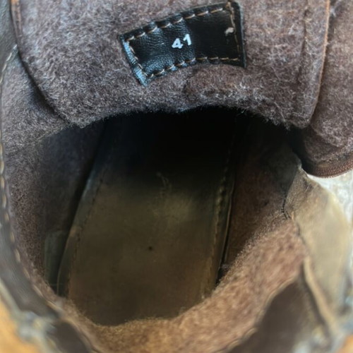 Men's brown leather ankle boots size 41