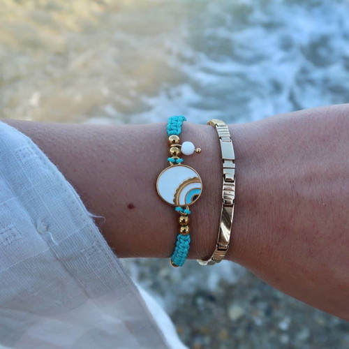 Summer bracelets new with macrame and semi-precious stones