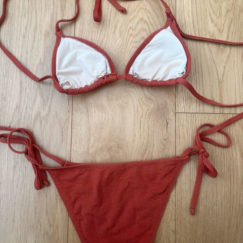 Odysseyten bikini swimsuit like new, orange, size small