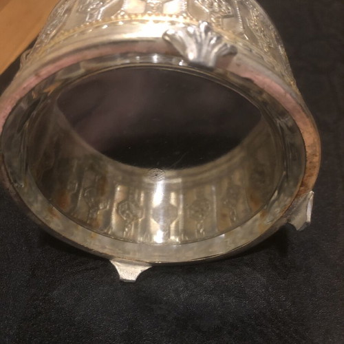Vintage Silver-Plated Russian Art Nouveau Fondue Dish used