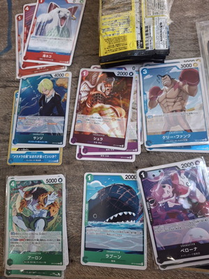 One Piece Card Game Bandai 40 ιαπωνικές κάρτες παιχνιδιού καινούργιες