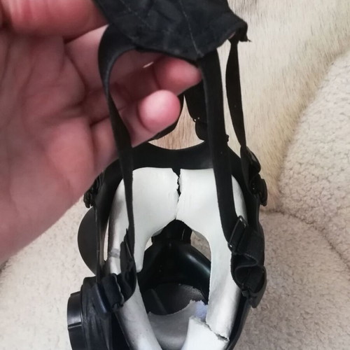 Canadian gas mask, unused