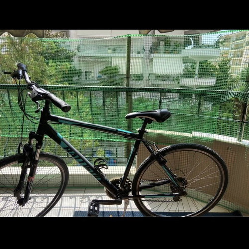 Ballistic unisex city bicycle, 27 inch wheels, black