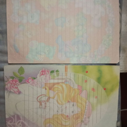 Letter papers used with designs, pack of 27 sheets