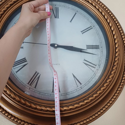 Large Vintage Wall Clock Gold Bronze decorative or repair