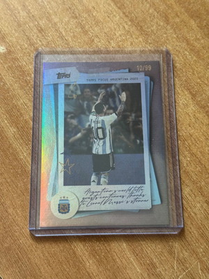 Topps Argentina Focus Lionel Messi 10/99 κάρτα σαν καινούργιο