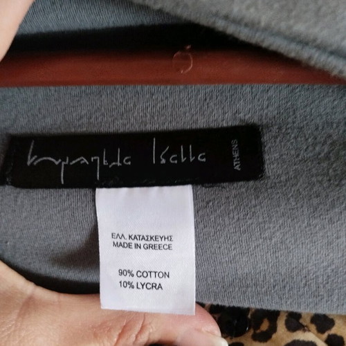 Ioanna Kourbela neck scarf with long fabrics like new, gray