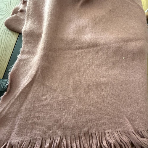 H&M pink knitted scarf, very soft
