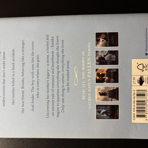 Teardrop by Lauren Kate like new, English edition