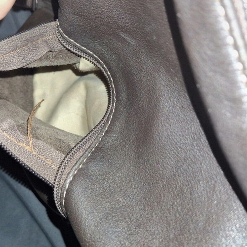 Dias leather bag used brown backpack